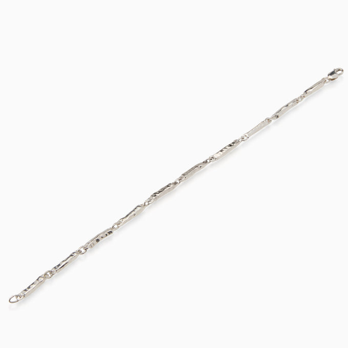Hammered Bracelet Medium | Silver