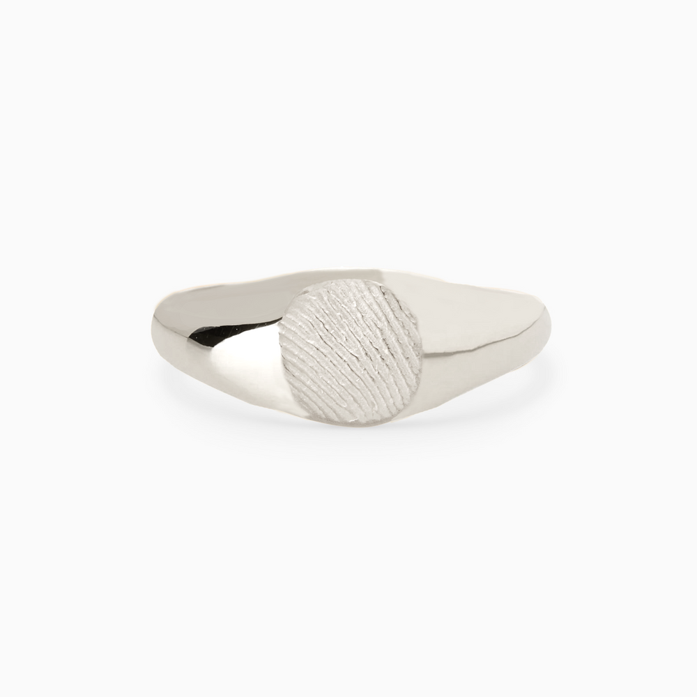 Impression™ Petite Signet Ring | Silver