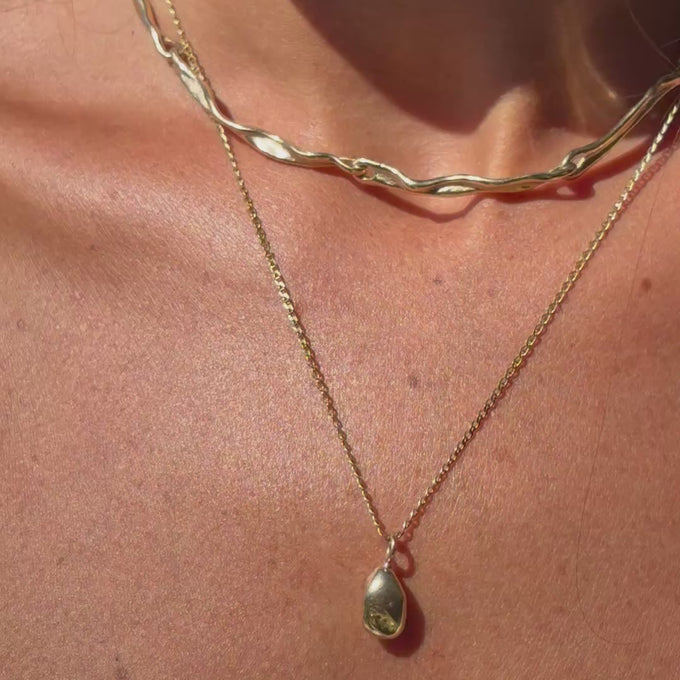 Sculpt Necklace | Yellow Gold