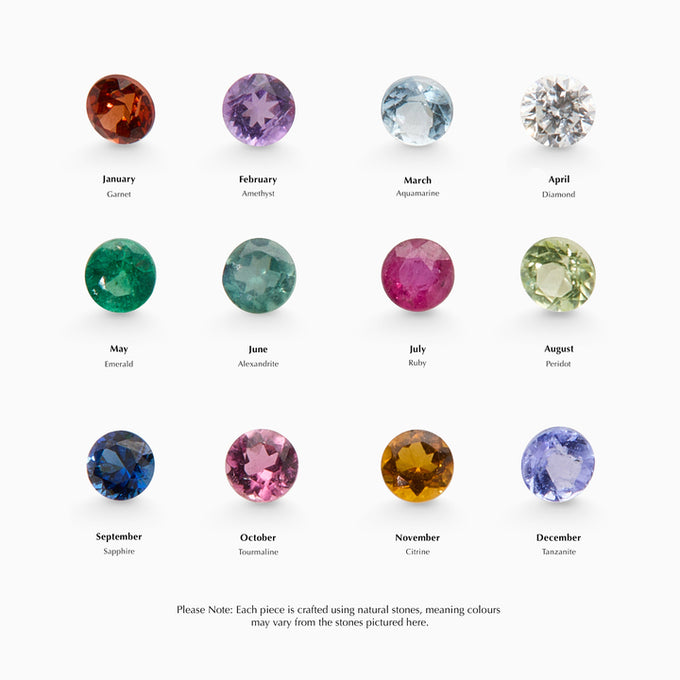 Birthstone Bluebird Pendant | Rose Gold