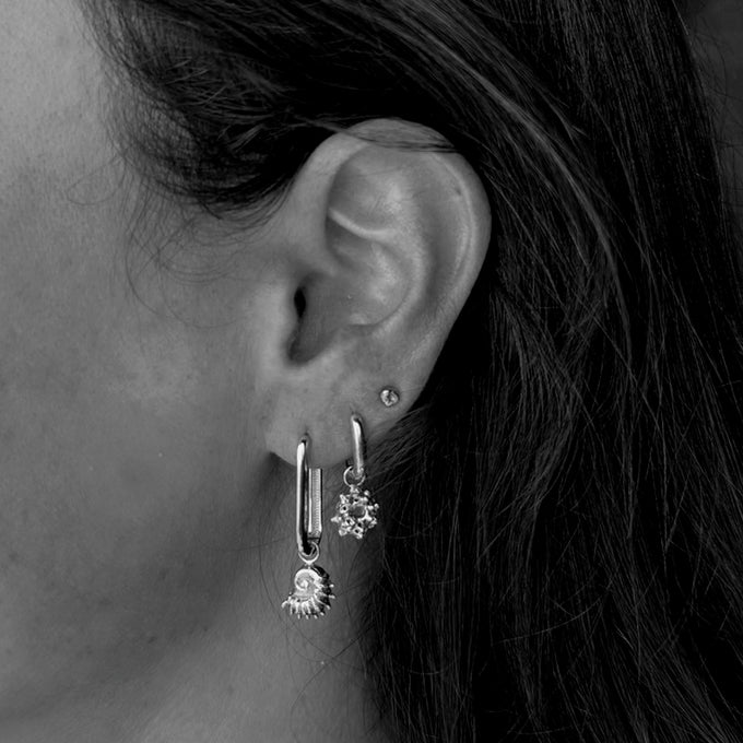 Urchin Earring | Silver