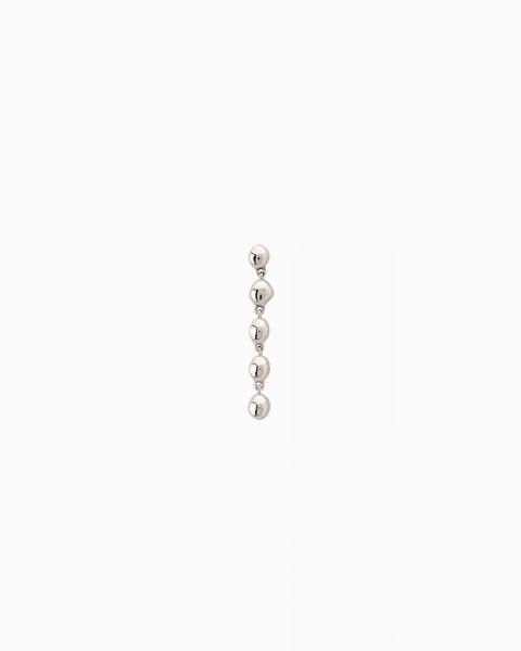 Ripple Drop Earring | Solid White Gold