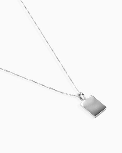ID Tag Necklace | Silver