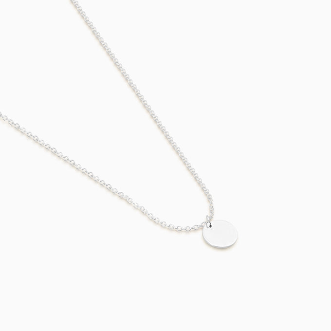 Disc Necklace | Silver