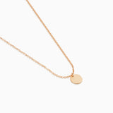 Disc Necklace | Rose Gold