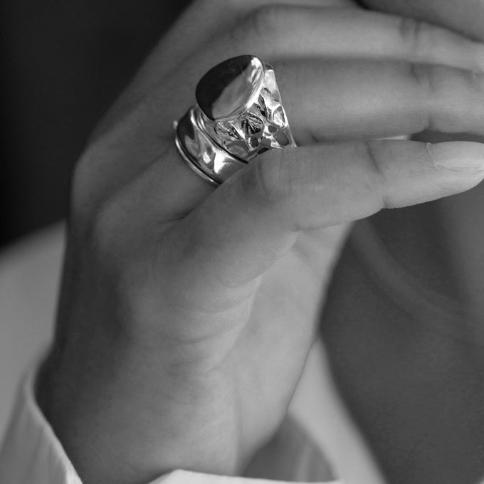 Reflection Ring | Solid White Gold