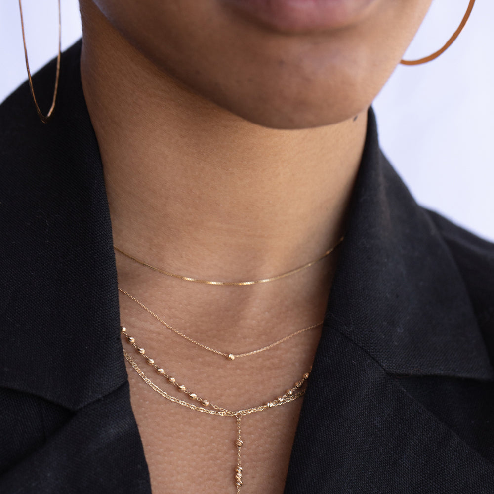 Ellipse Hoop Earrings | Gold