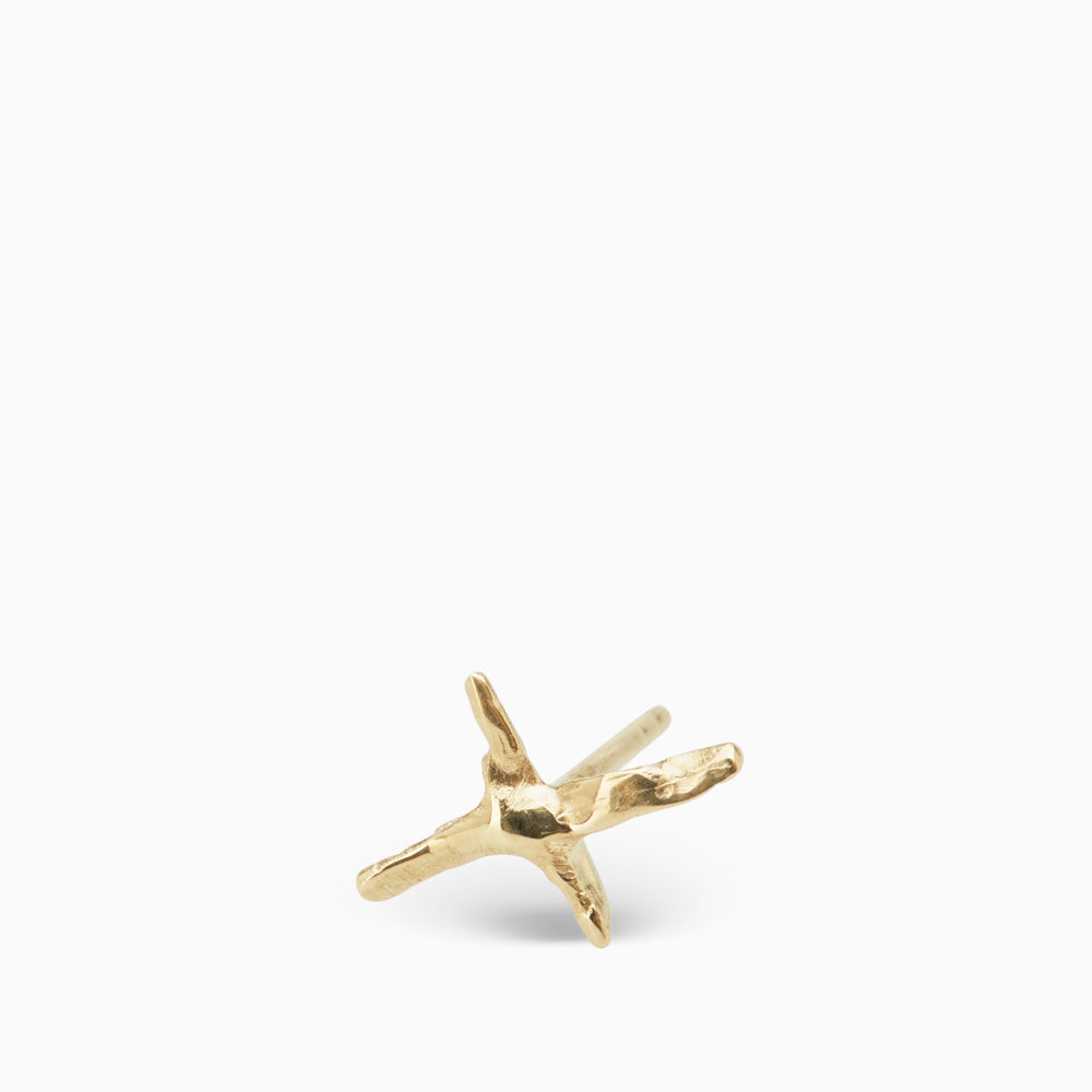 Criss Cross Stud | Gold