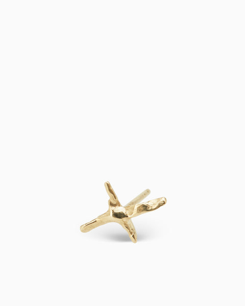 Criss Cross Stud | Gold