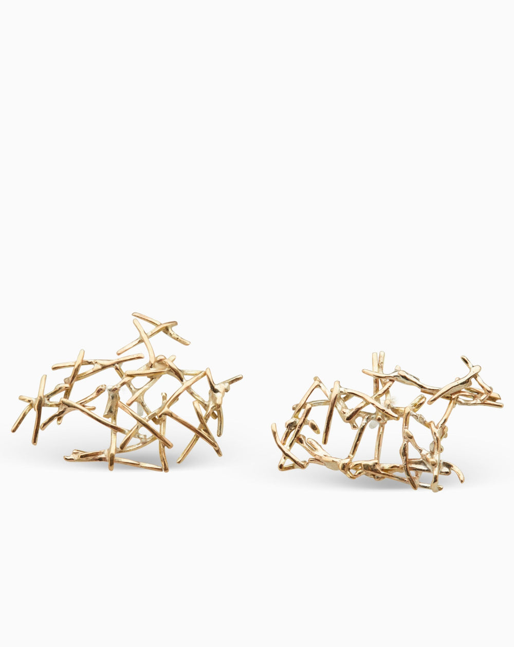 Fray Earrings | Gold