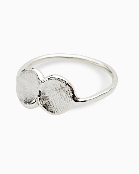 Double Impression™ Ring | White Gold