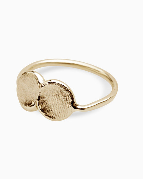 Double Impression Ring | Yellow Gold