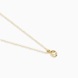 Tiny Concave Necklace | Gold