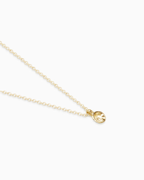 Tiny Concave Necklace | Gold