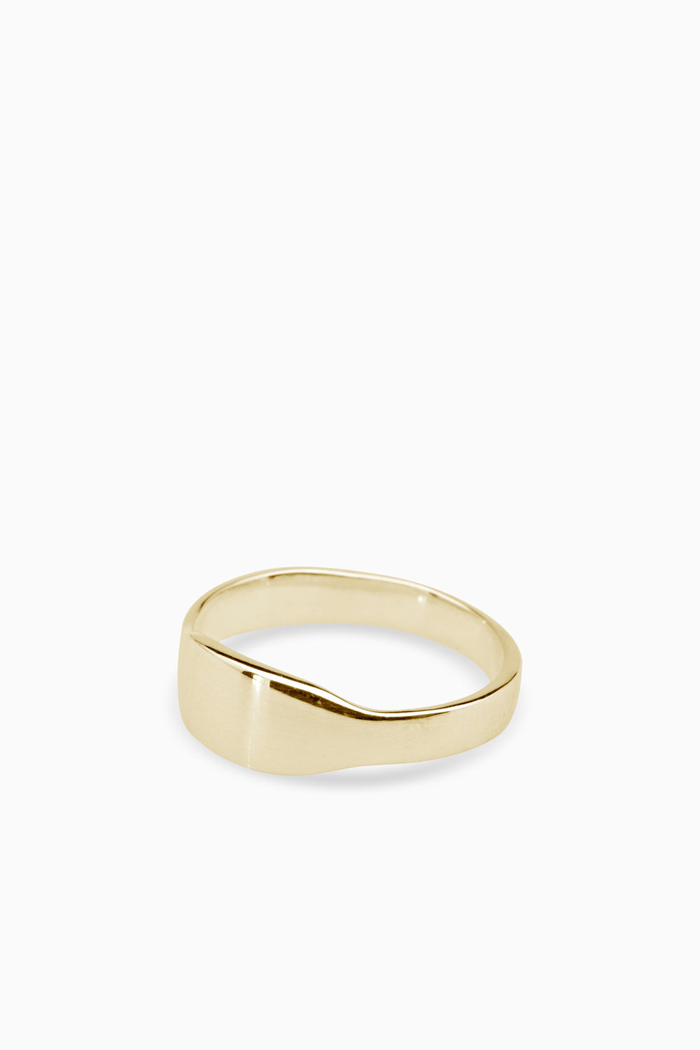 Narrow Signet Ring | Gold