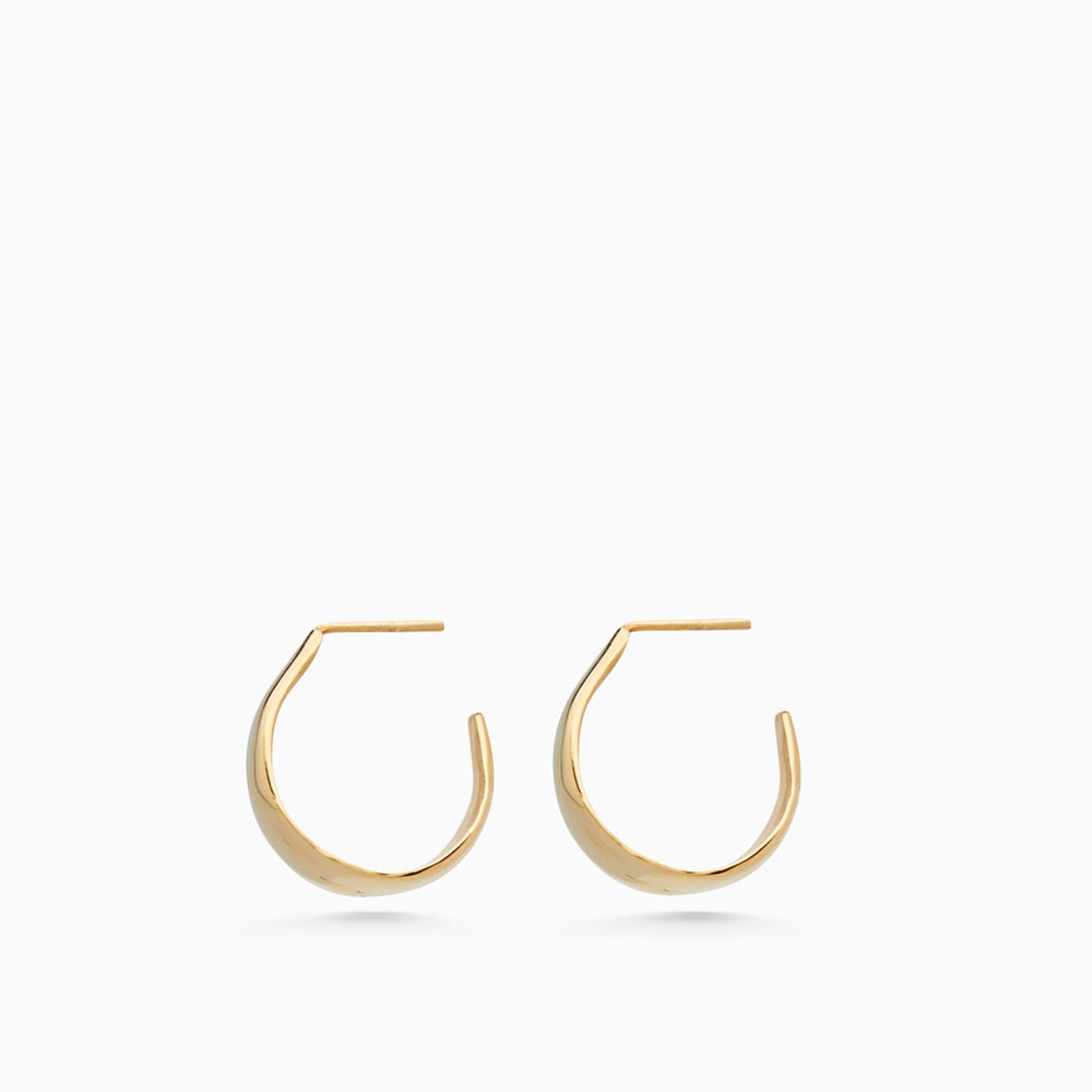 Tear Drop Hoops | Gold