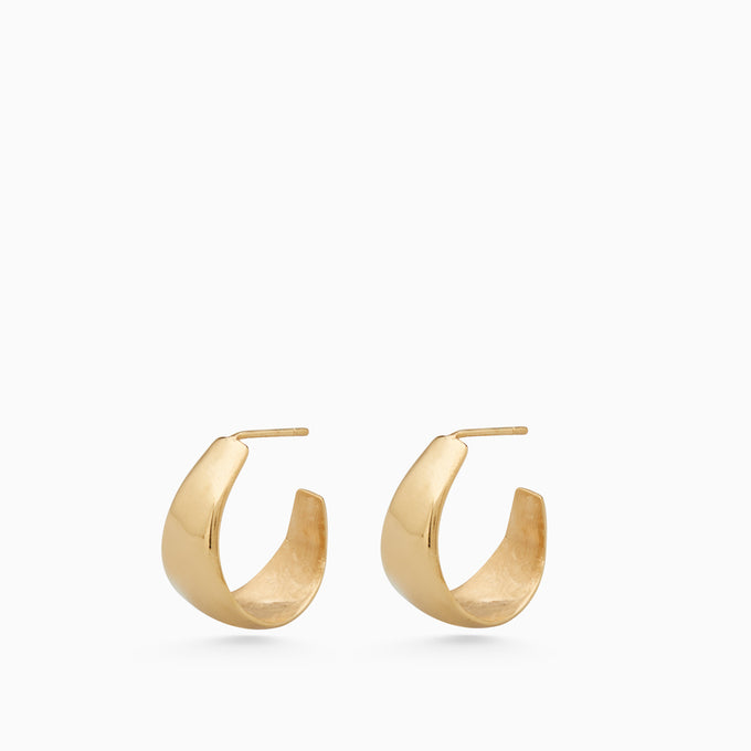 Tear Drop Hoops | Gold