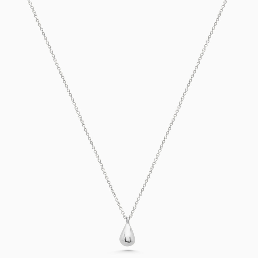 Tear Drop Necklace | Silver