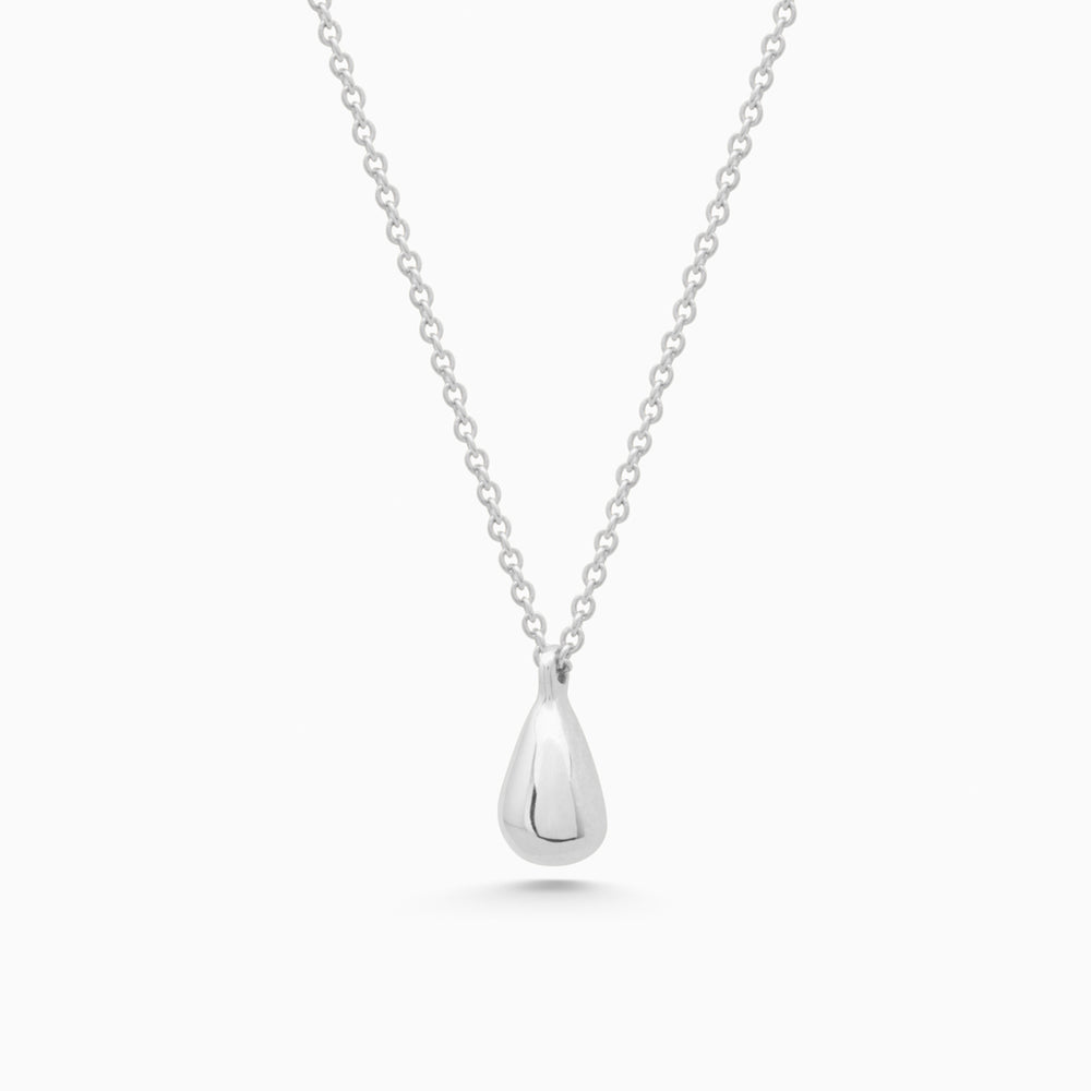 Tear Drop Necklace | Silver