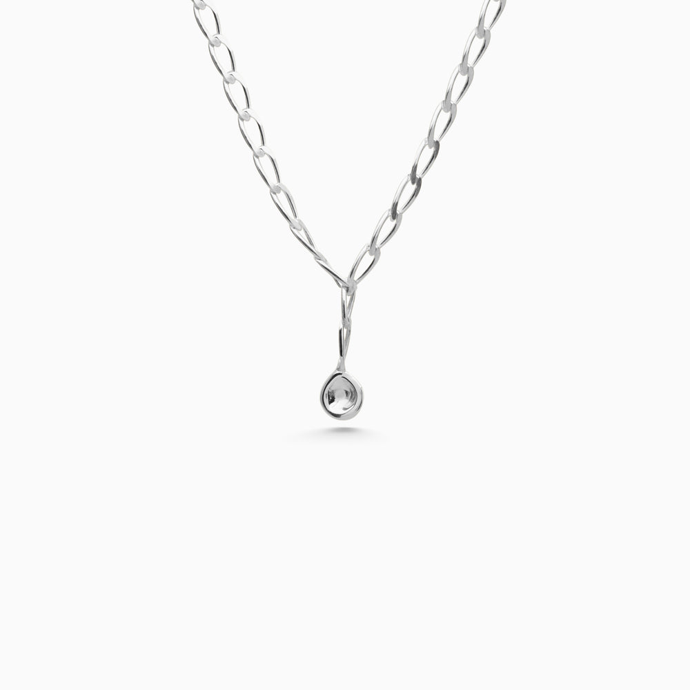 Chunky Tear Drop Chain | Silver