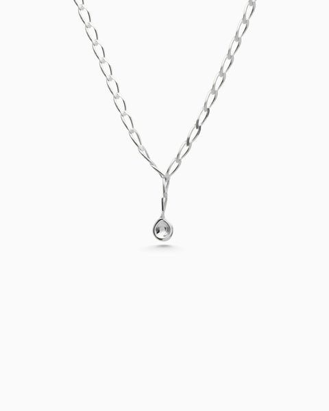 Chunky Tear Drop Chain | Silver