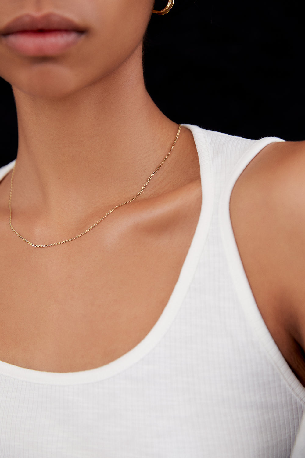 Anchor Chain Necklace | Solid Gold