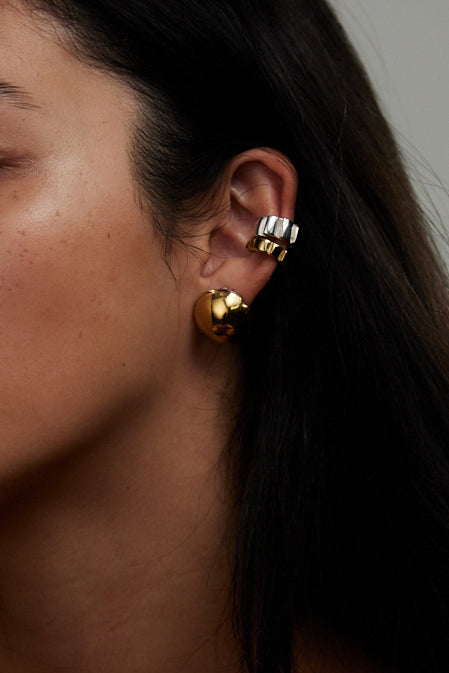 Dome Earrings | Gold