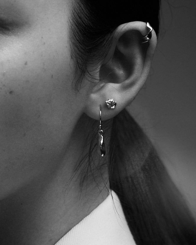 Classic Ingot Drop Earrings | Silver
