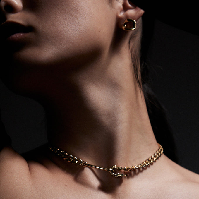 Curve Earrings Mini | Gold