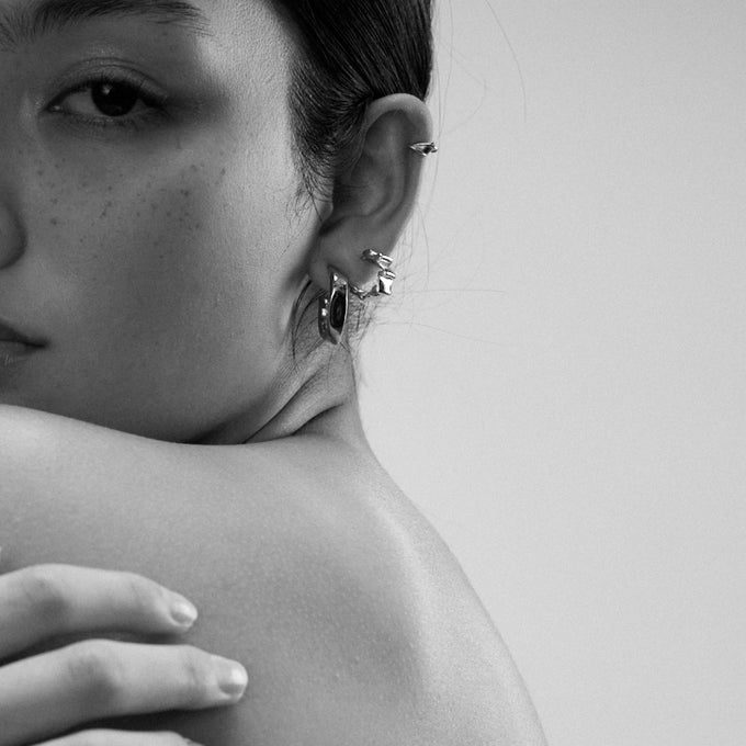 Swell Hoops | Silver