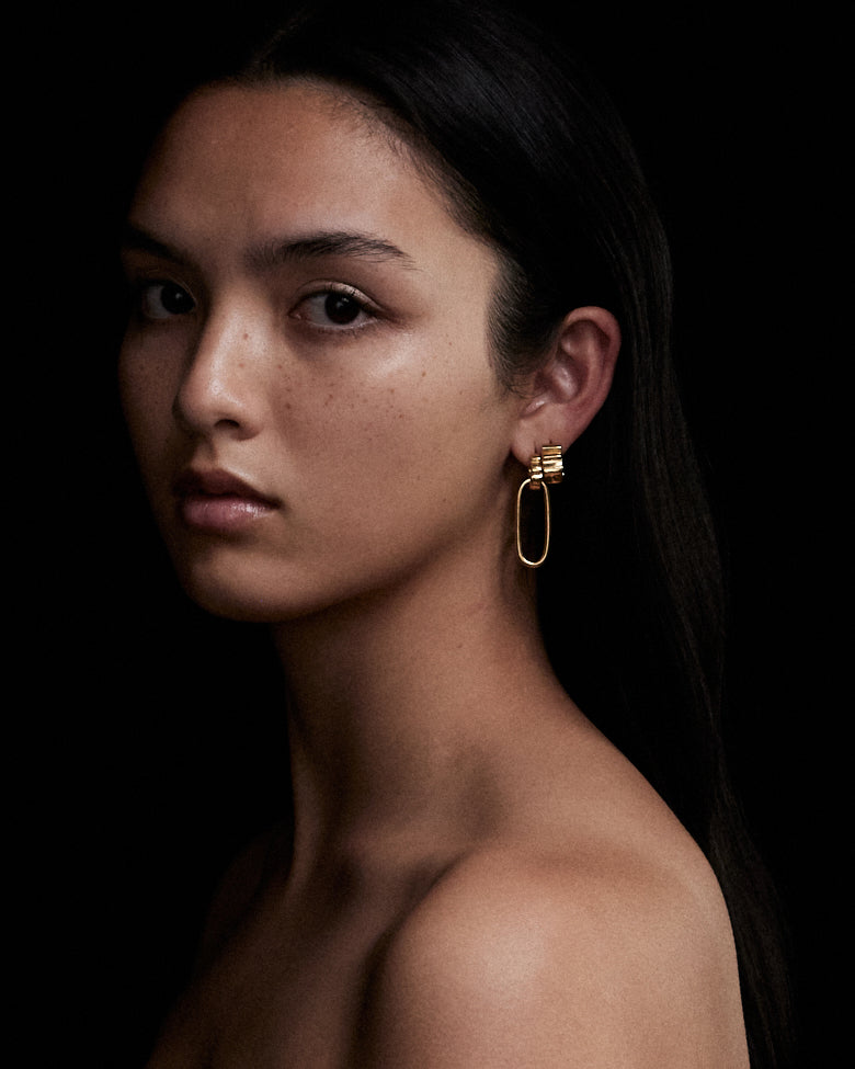 Classic Trim Hoops | Gold