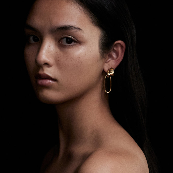 Classic Trim Hoops | Gold