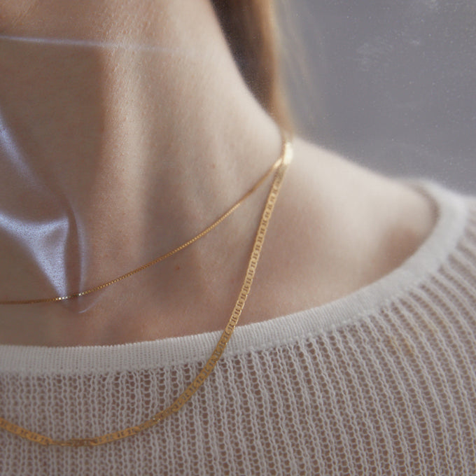 Flat Marine Chain | Gold