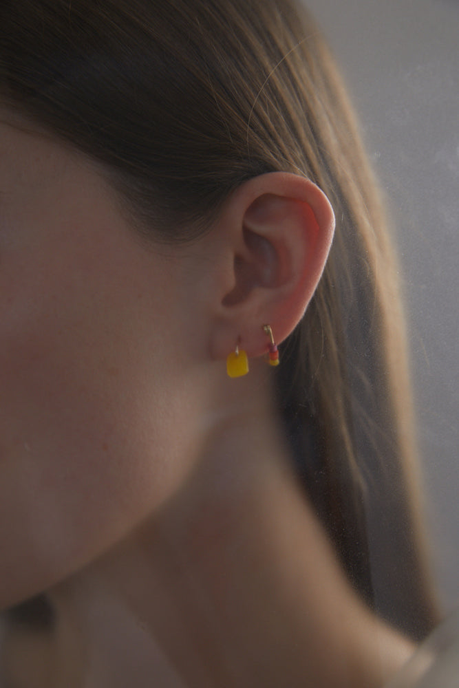 The Rainbow Resin Pin | Solid Gold