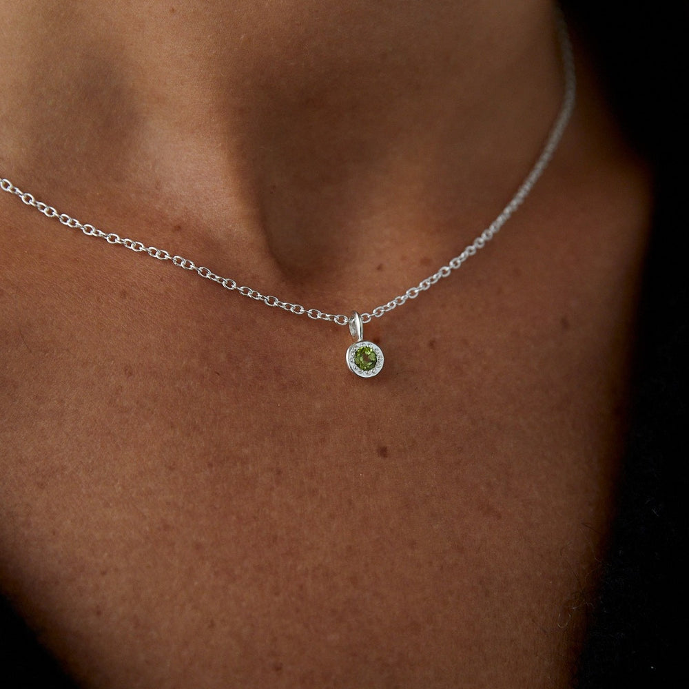 Birthstone Pendant | Silver