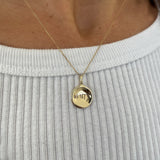 Custom Engraved Necklace | Solid Yellow Gold
