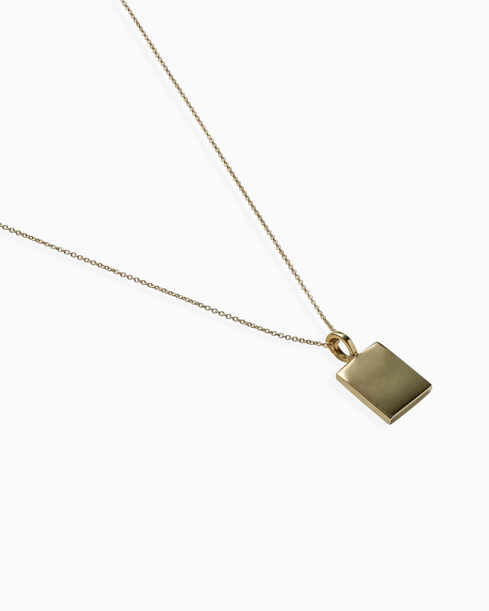 ID Tag Necklace | Yellow Gold