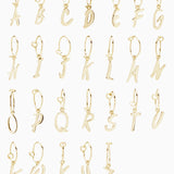 Letter Earring | Yellow Gold