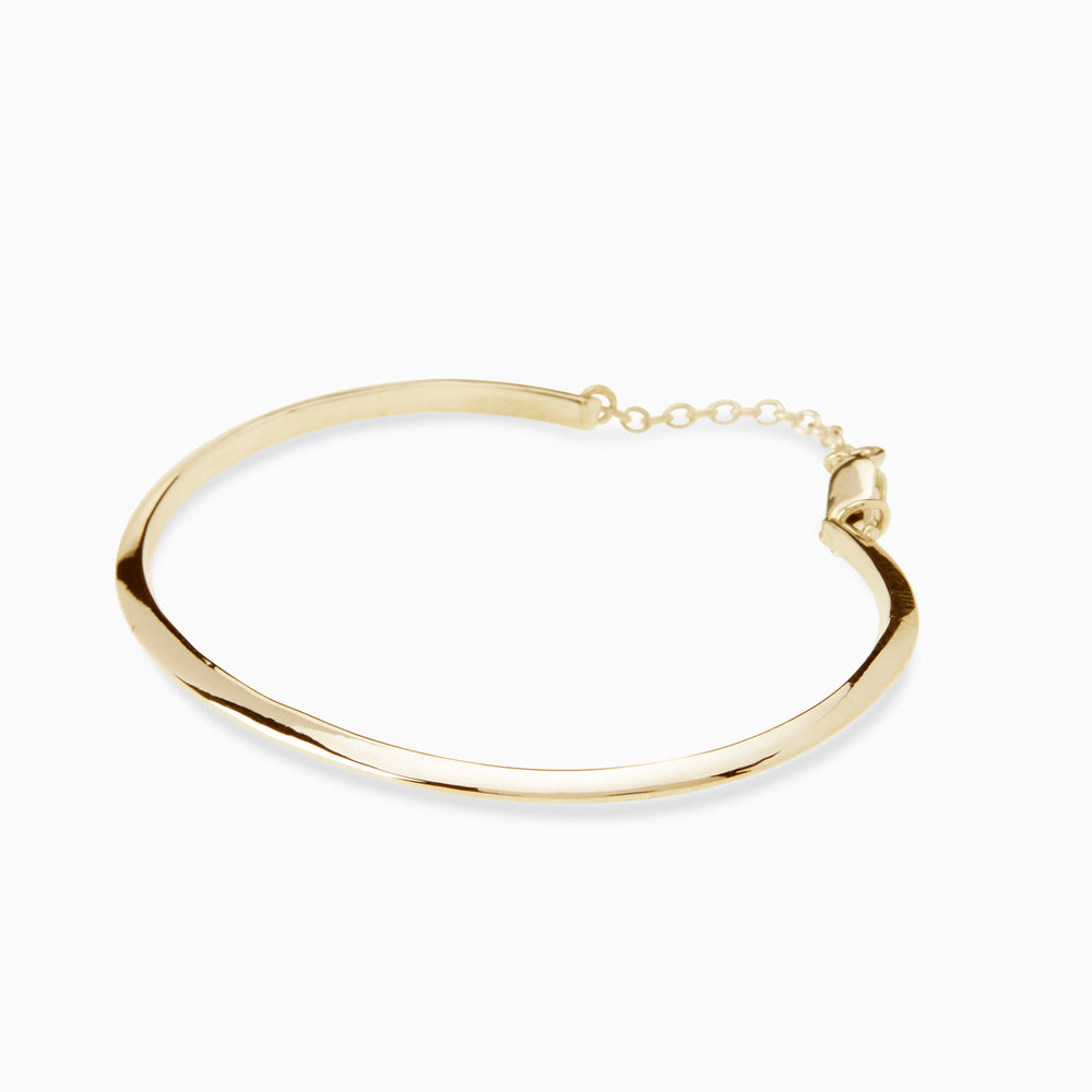 Birthflower Cuff | Solid Gold