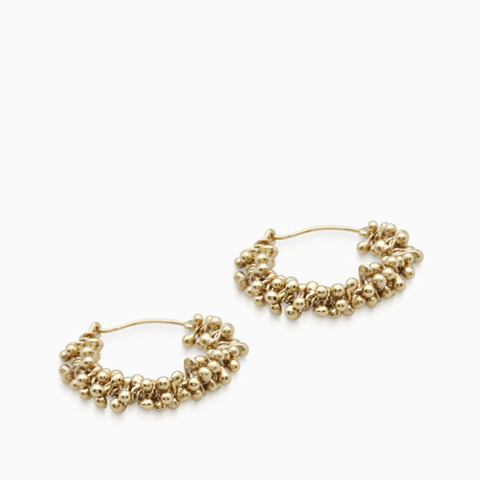 Cherrie Hoops  |  Gold