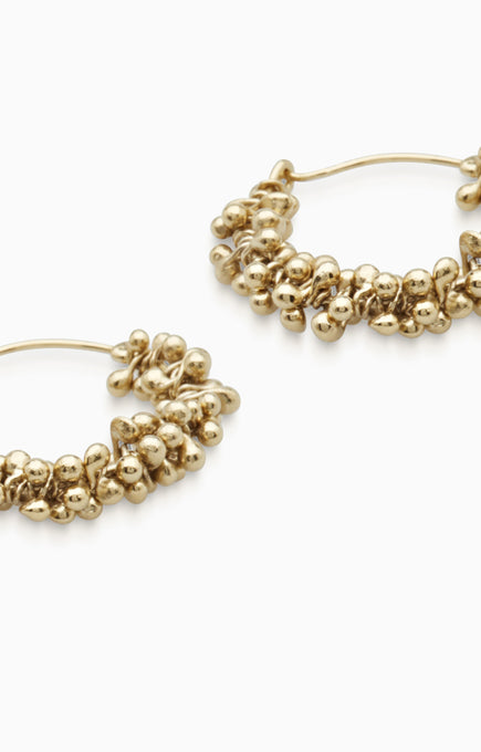 Cherrie Hoops Mini  |  Gold