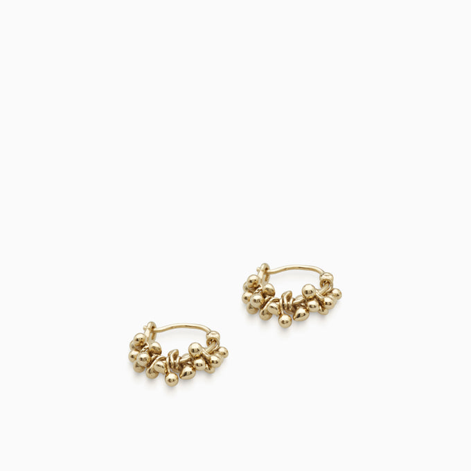 Cherrie Hoops Mini  |  Gold