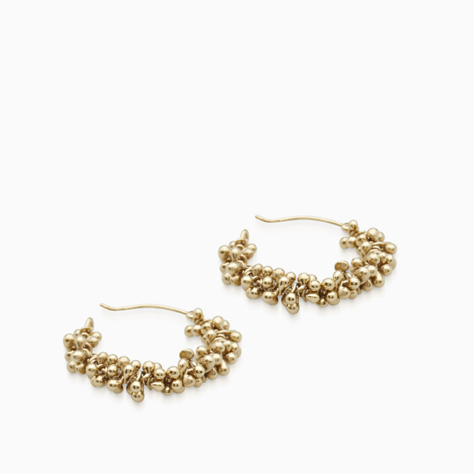 Cherrie Hoops  |  Gold