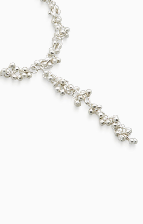 Threaded Chime Necklace | Silver