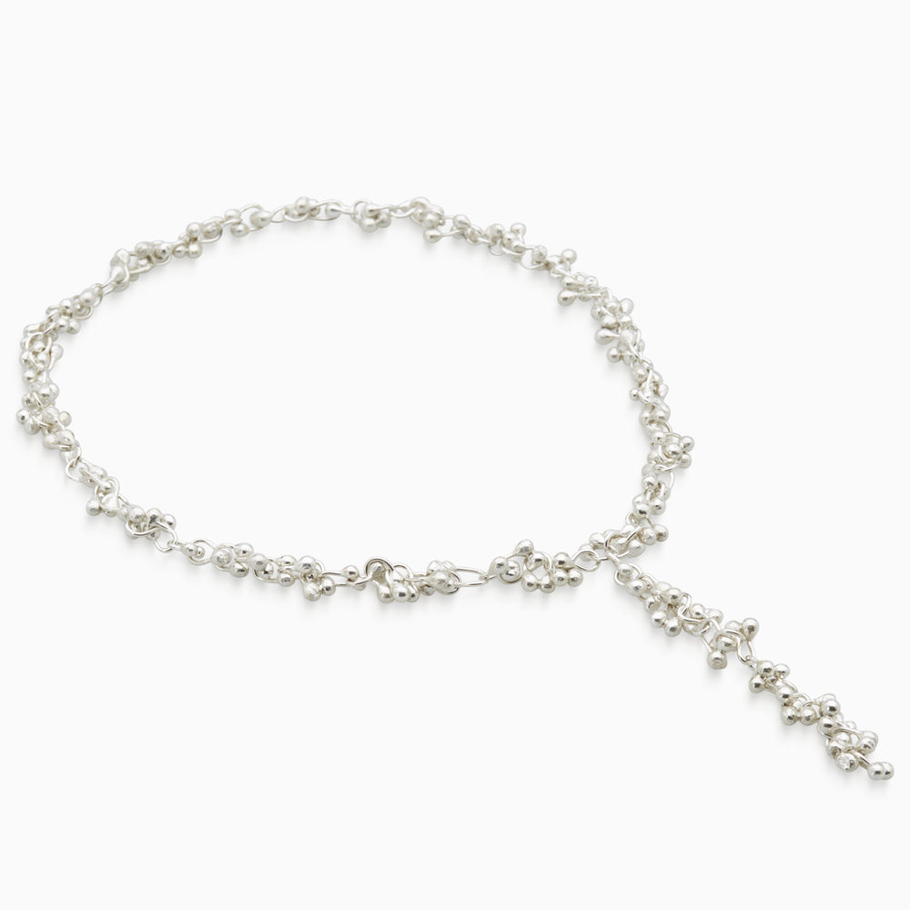 Threaded Chime Necklace | Silver