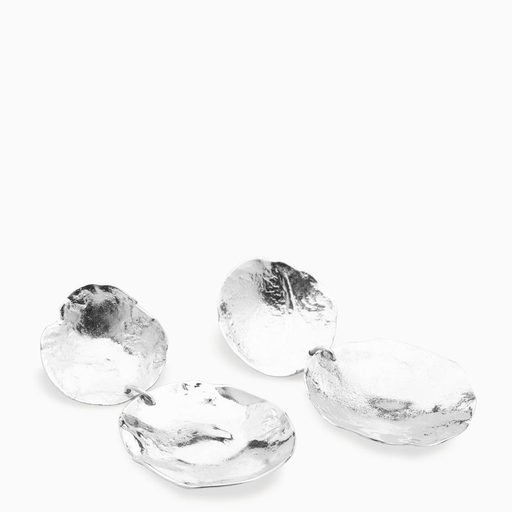 Cymbal Earrings |  Silver