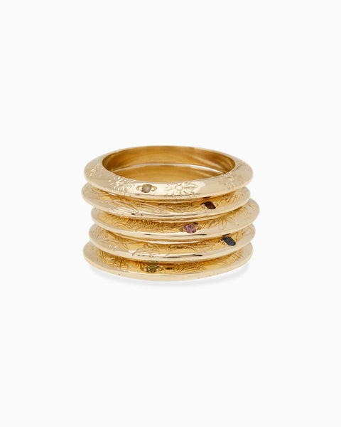 Birthflower Ring | Solid Gold