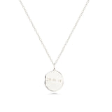 Custom Engraved Necklace | Solid White Gold
