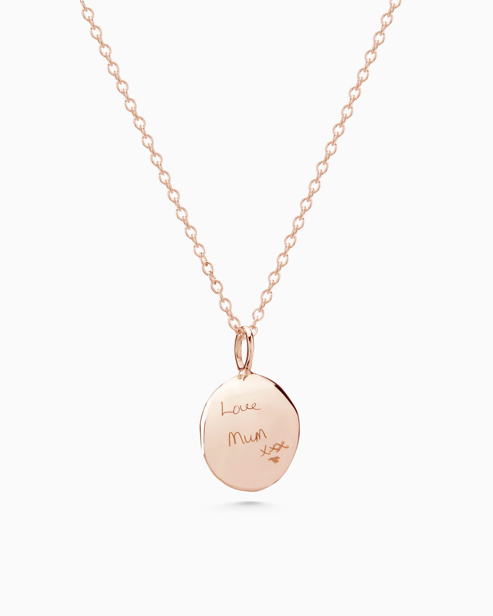 Custom Engraved Necklace | Rose Gold