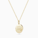 Custom Engraved Necklace | Yellow Gold